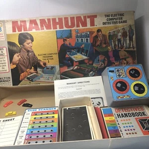 Vintage 1972 Milton Bradley Manhunt Board Game - For Parts - Picture 1 of 6