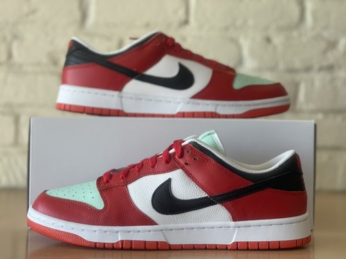 YEEZY Nike Dunk Low 'Chicago' ID By You Retro Bianco Rosso Nero Uomo Taglia 12.5 FN0569 900