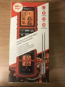 ThermoPro Fleischthermometer Dual Sonde Wireless Digital Backofen Grill Thermometer - Bild 1 von 3