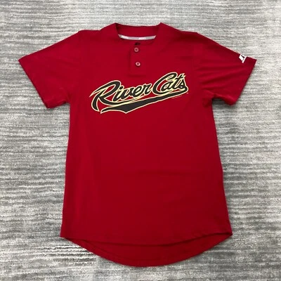 Camisa Sacramento River Cats Talla M Juvenil Russell Jersey MILB A's AAA Béisbol Foto 1 de 4