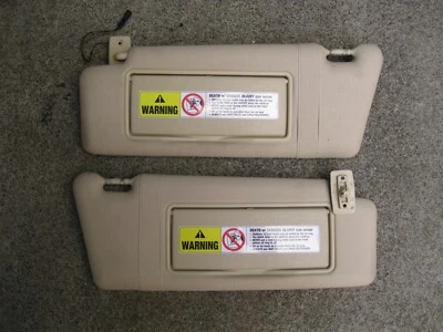 94-00 Mercedes-Benz W202 C Class Left + Right Sunvisor Sun Visor Pair Beige Foto 1 de 4