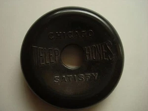 Chicago \ telephone" Satisfy " candlestick receiver cap wood wall telephone - Picture 1 of 2