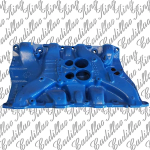 75 Cadillac Intake Manifold 1605061 Sandblasted & Painted Good Condition - Picture 1 of 24