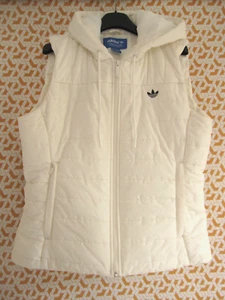 Veste Adidas Doudoune Blanche à capuche Hiver blouson femme - 44 - Imagen 1 de 8