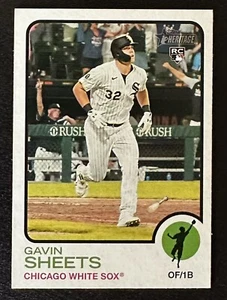 2022 Topps Heritage GAVIN SHEETS RC #181 White Sox  - Picture 1 of 2