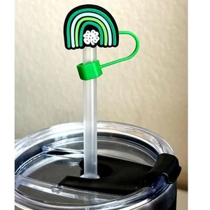 Clover Rainbow- Straw Topper- Qty 1- Fits Starbucks/Stanley Cup Straws - Picture 1 of 2
