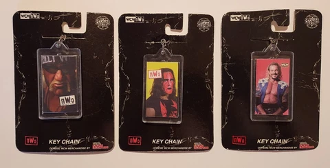 1999 WCW nWo Key Chains ** BRAND NEW*** Hogan *Sting* Diamond Dallas ( Lot of 3) Cover