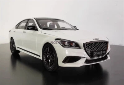 for HYUNDAI for Genesis for # G80 luxury sedan Pearl White 1:18 Pre-built Model - Image 1 of 4