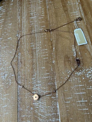 Nuevo COLLAR corto Michael Kors disco dorado rosa para mujer MK5113 791 Foto 1 de 4