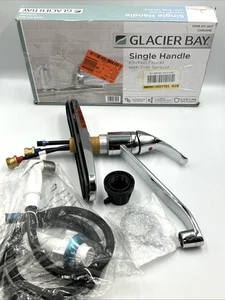Glacier Bay Single-Handle Kitchen Faucet Side Sprayer Chrome 1008011207 - Picture 1 of 11