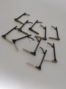 MÄRKLIN 7009 POTEAUX DE CATÉNAIRES NOIRS ANCIENS PAR DIX - Imagen 1 de 3