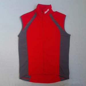 SWIX Mens Sports Thermal Vest Size M Lightweight Gilet Body Warmer Ski Red - Picture 1 of 22