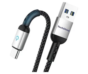 🔥4FT Usb To Usb-c LED USB Charging Cable (2 pack) - Photo 1 sur 5