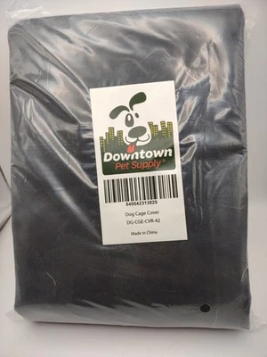 Cubierta de jaula para perros de alambre grande de 42", perrera para cachorros con doble puerta,... Foto 1 de 2