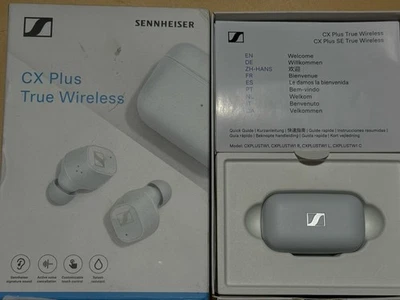 Sennheiser CX Plus Noise-Canceling True Wireless In-Ear Headphones (White) New - Image 1 of 3