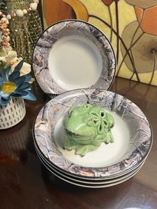 Set of 4 Gander Mountain Realtree Camo Ceramic Cereal , Soup Bowls 8.5 in. - Picture 1 of 10