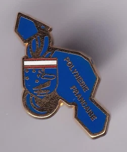RARE PINS PIN'S .. GENDARMERIE NATIONALE CARTE DEPARTEMENT DOM-TOM POLYNESIE ~GC - Picture 1 of 1