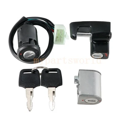 Juego de llaves de bloqueo de asiento interruptor de encendido para Honda XL250S 1981-1987 XL500S 1979-1981 Foto 1 de 4