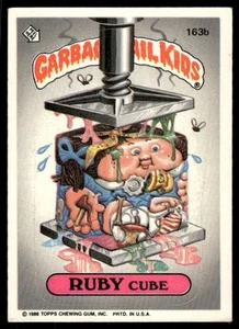 1986 Topps Garbage Pail Kids Series 4 #163b Ruby Cube EX - Imagen 1 de 2