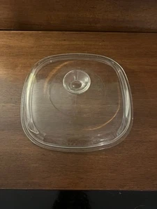 Pyrex A9C Clear Glass Replacement Lid Corning Ware Square Casserole Cover A-9-C - Picture 1 of 4