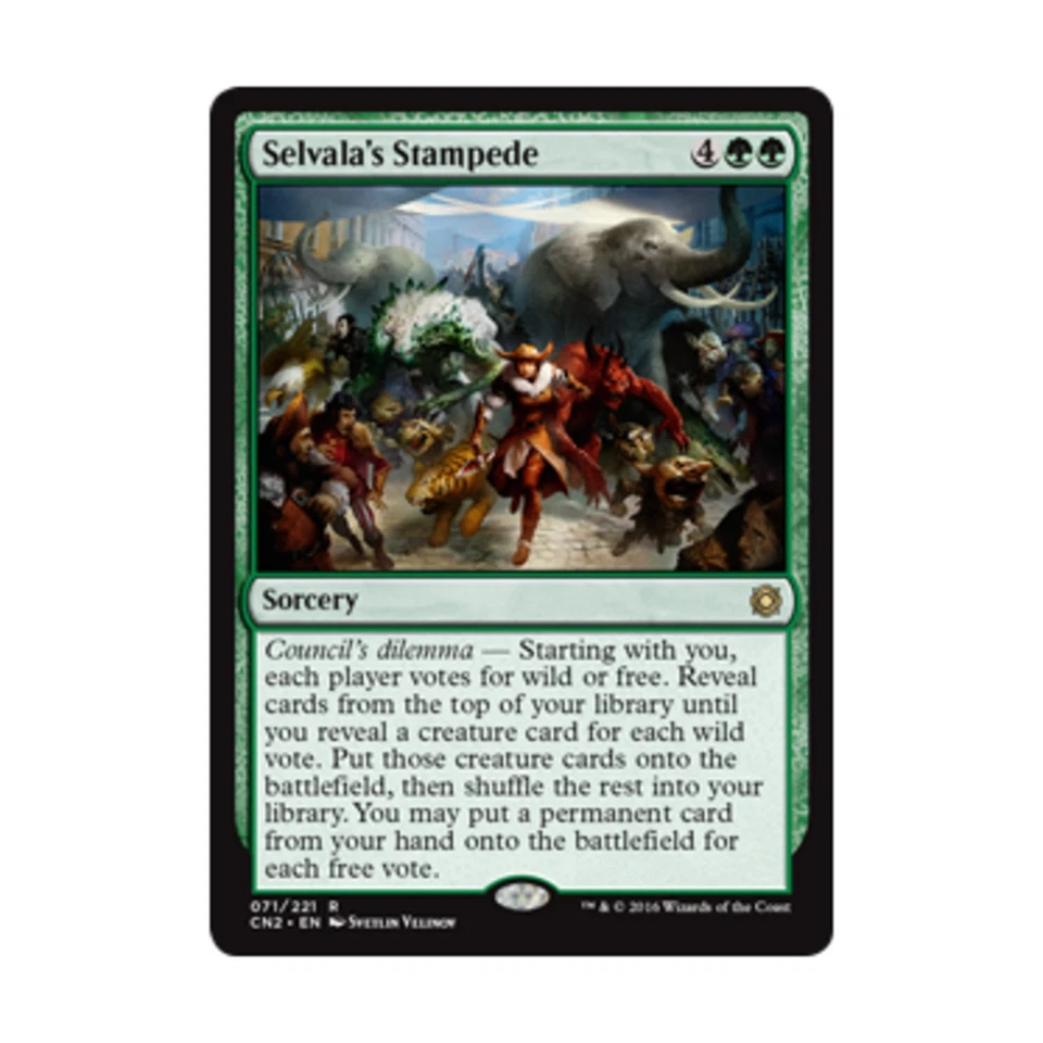 WOTC MtG Conspiracy Selvala's Stampede (R) NM - Image 1 of 1