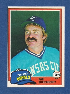 丹·奎森伯里 1981 年 Topps #493 堪萨斯城皇家队 | 红雀队 | S.F. 巨人 — 第 1/2 张图片
