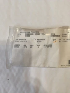 Bell 20-057-9-31D Textron Bolt 2 Each New - Foto 1 di 6