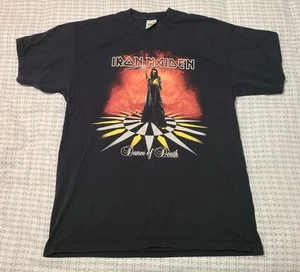 Camicia Iron Maiden Dance Of Death 2003 taglia Large L nera - Foto 1 di 9