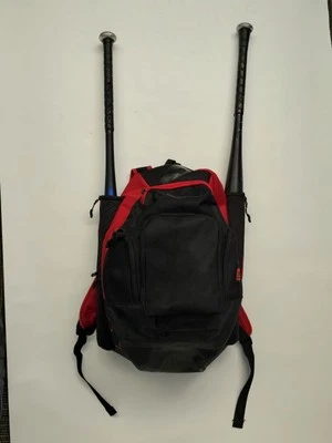 Bolsa de taco Demarini Voodoo OG mochila para beisebol e softbol nova com etiquetas vermelha/escarlate - Imagem 1 de 4