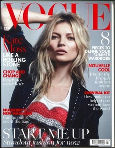 UK Vogue Magazine: Kate Moss, Camille Rowe, Kate Tempest, Fashion, May 2016 - Bild 1 von 5