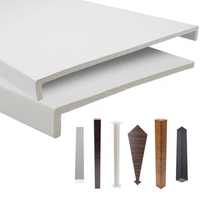 uPVC Capping Fascia Board Roofline 9mm Cover Cappit Reveal Plastic PVC Roof 5m - Picture 1 of 30