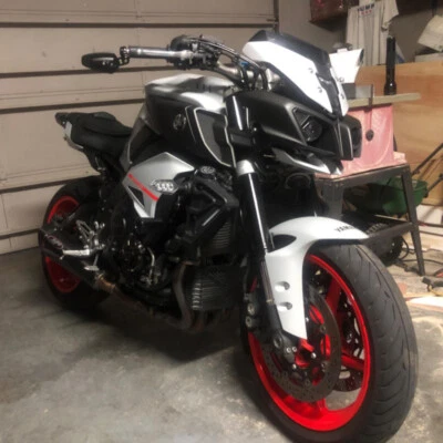 For Yamaha MT-07 MT-09 MT-10 FZ-09 FZ-10 FZ6R Motorcycle 7/8" Bar End Mirrors - Image 1 of 4