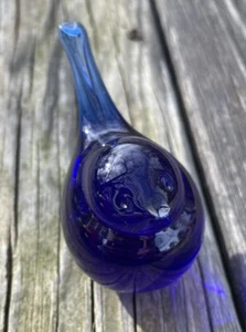 Vintage Swedish Reijmyre by Tyko Axelsson Cobalt Blue Glass Bird - Picture 1 of 9