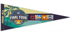 2025 NCAA DONNA FINAL FOUR PREMIUM FELTRO GAGLIARDETTO UCONN HUSKIES CAMPIONE NAZIONALE - Foto 1 di 1