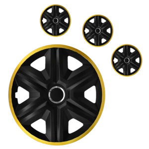 4x Radkappen Radzierblenden Universal 14" Radzierblenden Radzierblenden 14 Zoll GOLD LUX - Bild 1 von 2