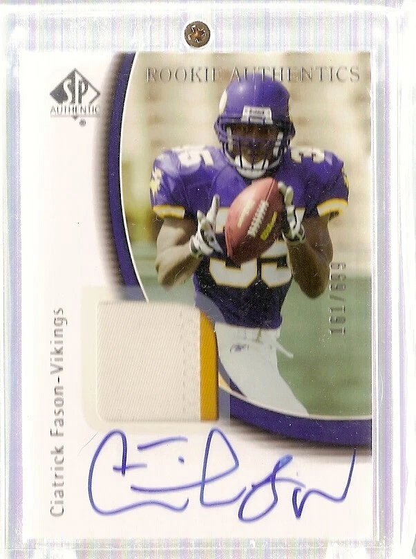 A2829- 2005 SP Authentic #231 Ciatrick Fason JSY RC Auto Jersey /699 - Image 1 of 1