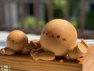 Japanese creative kokeshi doll vintage pair interior - Picture 1 of 3