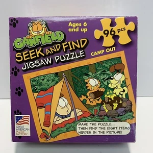 Garfield Seek And Find 96 Piece Puzzle Called CAMP OUT NEW SEALED! - Picture 1 of 5