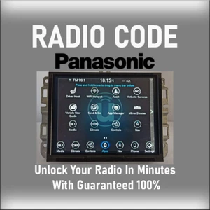 ANTI-THEFT PANASONIC RADIO CODE MODELS UCONNECT 8 .4 UMV STEREO PINCODE SERVICE - Picture 1 of 4