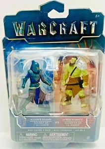 WAR CRAFT MINI FIGS ALLIANCE SOLDIER VS HORDE WARRIOR - Picture 1 of 3