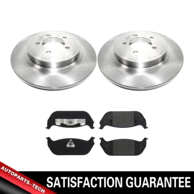 Rotores de freno traseros y pastillas de freno de cerámica para Lincoln Aviator 2004-2005 Foto 1 de 4