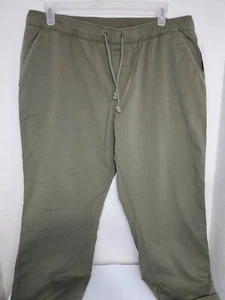 LL Bean Herren Hose Outdoor olivgrün Kordelzug Flanell gefüttert Herren XL in 28" - Bild 1 von 5