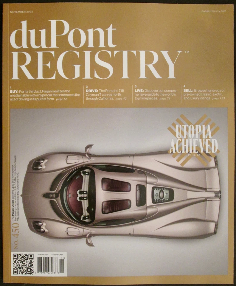 DUPONT REGISTRY  Utopia Achieved  November 2022 - Image 1 of 1