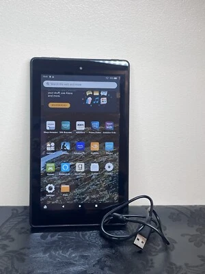 Black AMAZON Fire 7 Tablet 9th Generation - 7" Screen 16gb - Image 1 of 4