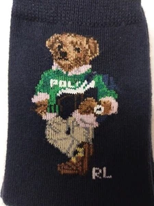 Boys 4-7 Polo Ralph Lauren POLO BEAR Crew SOCKS Football Socks , fit Size 10-13 - Picture 1 of 3