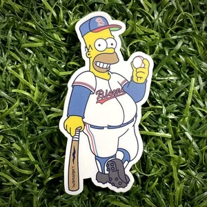 Simpsons X Buffalo Bisons Die Cut Sticker 3” Homer Simpson Baseball Pop Art WNY - Picture 1 of 1