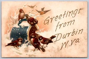 K20/ Durbin West Virginia Postcard c1910 Greetings From Durbin WV 459 - Picture 1 of 4