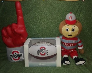 Muñeca de fútbol americano Brutus #1 dedo de mano OSU Ohio State Buckeyes bonita colección - Imagen 1 de 5