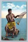 Hawaiian Fisherman "Most Expert In World" Antique Ethnographic Fishing 1910S