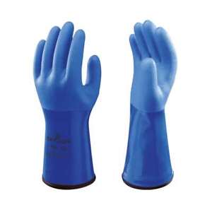 Showa 490 PVC Abrasion Oil Chemical Resistant Grip Thermal Safety Gauntlet Glove